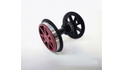 PIKO 36076 G-Wheel Set w bearing BR80 red