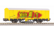 PIKO 54309 Schienenreinigungswagen gelb SBB mit Graffiti