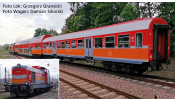 PIKO 57114 S-Set Diesellok Sm42 +1x Doppelstockwg. + 1x 120A Personenwg. Polregio A-Gleis & B VI