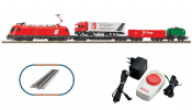 PIKO 57177 Analóg kezdőkészlet: Villanymozdony, Taurus, ÖBB + tehervonat (ágyazatos A-Geis sínekkel)