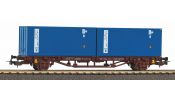 PIKO 58755 Containertragwg. mit 2x 20 Container FS IV