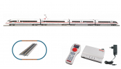 PIKO 59105 Digitális kezdőkészlet: DB AG ICE3 A-Gleis & B VI (SmartControl WLAN vezérlővel, ágyazatos sínnel)