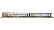 PIKO 94509 N-2er Set Corailwg. ALSACE 1.+2.Kl. SNCF VI