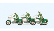 PREISER 10489 Német rendőrségi motorosok