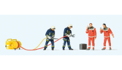 PREISER 10625 Feuerwehrmänner in moderner E
