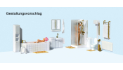 PREISER 10631 Ehepaar im Bad. Badezimmerein