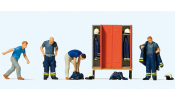 PREISER 10642 Feuerwehrmänner in moderner E