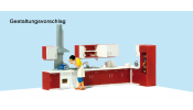 PREISER 10646 Mutter beim Kochen. Küchenein