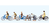 PREISER 10716 Jugendliche mit dem Fahrrad