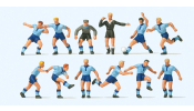 PREISER 10756 Fussballmannschaft.Hellblaue