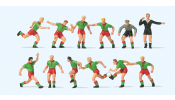 PREISER 10757 Fussballmannschaft.Grüne Trik