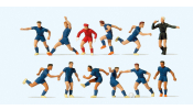 PREISER 10759 Fussballmannschaft.Blaue Trik