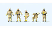 PREISER 10773 Feuerwehrmänner in moderner E