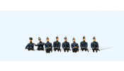 PREISER 12441 Preußische Polizei. Fahrer, Beifahrer, Aufsitzer. Um 1930