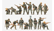 PREISER 16504 Német páncélgránátos katonák, Wehrmacht 1942 (festetlen)