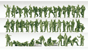 PREISER 16506 Német hegyivadász és utász katonák, Bundeswehr (festetlen) PREISER 16506 Német hegyivadász és utász katonák, Bundeswehr (festetlen)