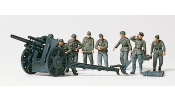 PREISER 16514 Német 105mm-es tábori ágyú és személyzet, Wehrmacht (festetlen) PREISER 16514 Német 105mm-es tábori ágyú és személyzet, Wehrmacht (festetlen)