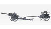 PREISER 16527 Német 105mm-es tábori ágyú, Wehrmacht (festetlen)