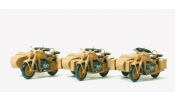 PREISER 16563 Zündapp KS 750 katonai oldalkocsis motorkerékpárok, Wehrmacht (festetlen) PREISER 16563 Zündapp KS 750 katonai oldalkocsis motorkerékpárok, Wehrmacht (festetlen)