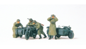 PREISER 16580 Német motorizált egység, elakadt, Wehrmacht (1939-45) (festetlen)
