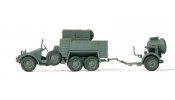 PREISER 16584 Krupp Protze Kfz. 70 katonai teherautó, keresőreflektorral (festetlen)