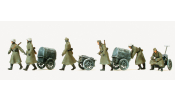 PREISER 16592 Német gyalogosok, téli menetben, Wehrmacht (1939-45) (festetlen)