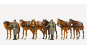 PREISER 16597 Német lovasság, álló Wehrmacht (1939-45) (festetlen)