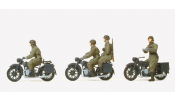 PREISER 16598 Német motoros katonai egység BMW R12, Wehrmacht (festetlen)