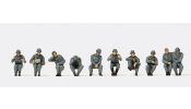 PREISER 16622 Luftwaffe lövegkezelők (1939-45) (festetlen)