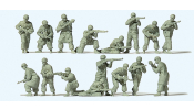 PREISER 16624 Fallschirmjäger im Gefecht. D