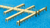PREISER 17315 Bootsstege. Bausatz