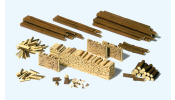 PREISER 17609 Stämme, Holzscheite, Holzstap