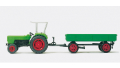 PREISER 17914 Deutz D6206 traktor pótkocsival