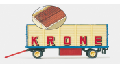 PREISER 21021 Nyitott pótkocsi, Zirkus Krone