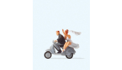 PREISER 28150 Ifjú házasok Vespa robogón