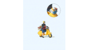 PREISER 28249 Postbotin auf Roller