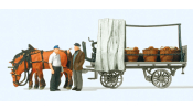 PREISER 30449 HO Rollwagen, mit Gemüseladung