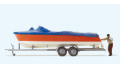 PREISER 33255 Motorboot beim Verladen auf A