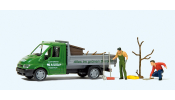 PREISER 33260 Ford Transit. Gartenbau Müll