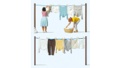 PREISER 44936 Frauen beim Wäscheaufhängen