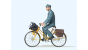PREISER 45069 Postbote auf Fahrrad
