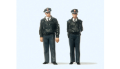 PREISER 63101 Polizisten stehend. Blaue Uni