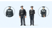 PREISER 65364 Polizisten stehend. Blaue Uni