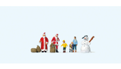 PREISER 79226 Weihnachtsmänner, Kinder, Sch