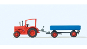 PREISER 79502 Hanomag traktor pótkocsival