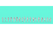PREISER 80993 Passanten. 18 unbemalte Miniaturfiguren. Bausatz