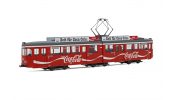 Rivarossi 2861 Tram, DUEWAG GT6, Coca-Cola, red livery, period IV-V