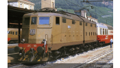 Rivarossi 2933 FS, 6-axle electric locomotive E.645 1st series, castano/isabella livery, simplified FS logo, pantographs 52, ep. IV-V
