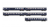 Rivarossi 4389 DB, 5-unit pack passanger train Blauer Enzian, blue livery, ep. III