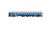 Rivarossi 4399 FS, sleeping coach MU  73 in TEN livery, aluminium roof, rounded FS logo + Railtour logo, ep. IV